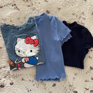 Blue size 6 shirt bundle